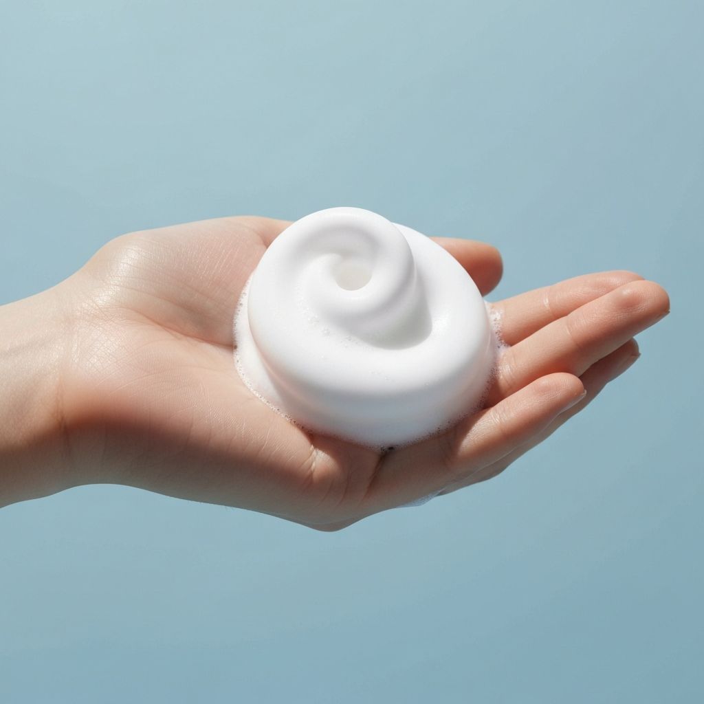 Foam cleanser texture